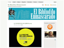 Tablet Screenshot of bibliofiloenmascarado.com
